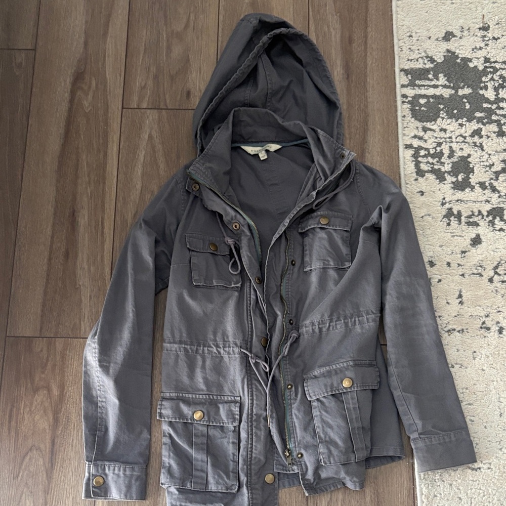 41 Hawthorn Charcoal Hooded Field Jacket